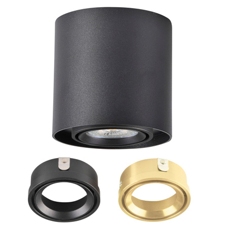 Spot GU10 Black Gold XENO Sanico Goldlux Svítidlo pro povrchovou montáž