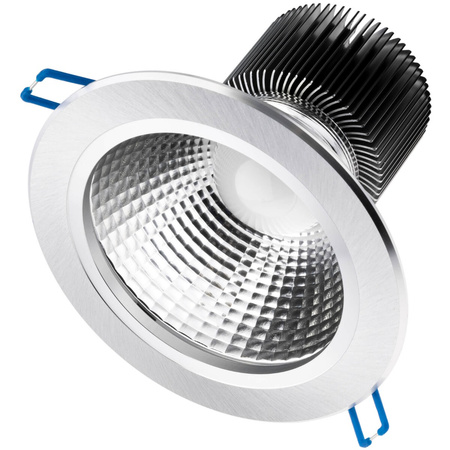 Stropní svítidlo 15W zapuštěné LED DOWNLIGHT DEEP kulaté 4000K 1200lm Stříbrné