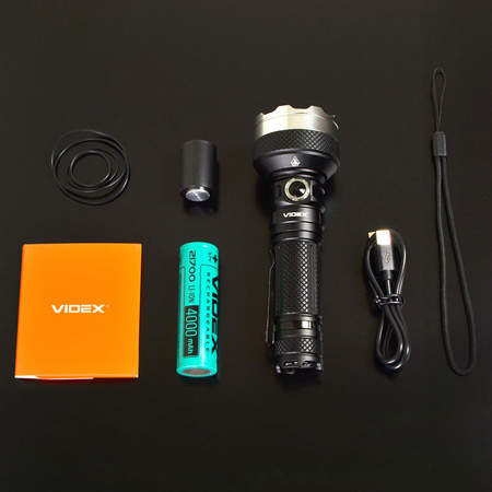 Dobíjecí ruční svítilna LED 20W 5500lm 6 režimů USB-C Vodotěsné IP68 Videx
