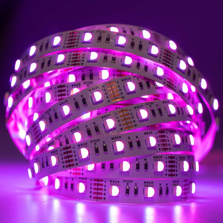 LED pásek 12V, 72W 300LED 5050 RGB + NB 12mm 5m LUMILED