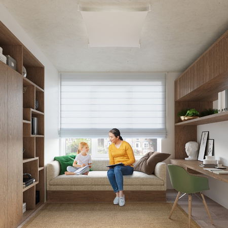 Svítidlo pro povrchovou montáž LUNA 1 2xG13 9W 3000K Plafond Minimalistický obdélníkový bílý SOLLUX