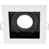 Halogenová Podhledové svítidlo GU10, Nastavitelná Čtvercová Bílá GEMINUS LUMILED