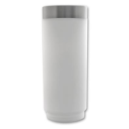 Zahradní stojací venkovní lampa LED E27 s pohybovým a soumrakovým senzorem stříbrná IP44 Manila 45 cm Masterled