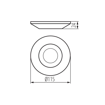 Mikrovlnný pohybový senzor 2000VA 6m 360° Povrchová montáž Bílý PRESENSOR KANLUX