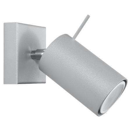 Nástěnné svítidlo RING GU10 s reflektorem Pohyblivé Minimalistické šedé SOLLUX