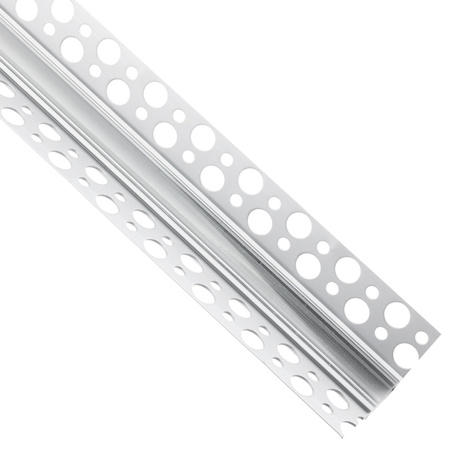 Podhledový Architektonický Rohový Hliníkový Profil Typ W pro LED do Sádrokartonových Desek, 2m + Průhledná Krytka LUMILED