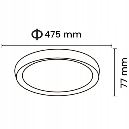Dekorativní stropní svítidlo Plafond LED pro povrchovou montáž E27 Round Gold Jasmin Kanlux