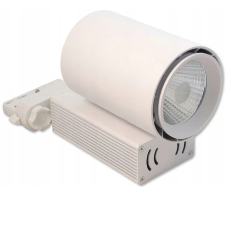 LED dráhové světlo 30W 3000K lampa pro 3fázové dráhy bílá