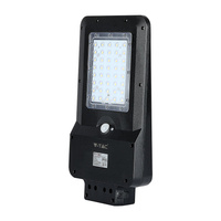 Solární pouliční lampa LED 15W 6000K se snímačem pohybu černá IP65 VT-ST15 V-TAC