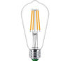 Edison LED žárovka E27 ST64 4W = 60W 840lm 2700K Teplá bílá Filament PHILIPS Ultra Efficient