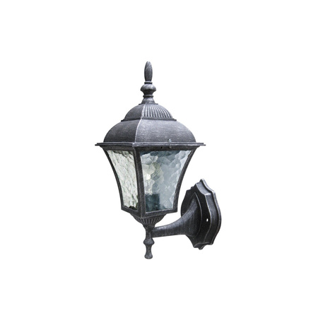 Zahradní lampa LED nástěnná lampa TOSCANA E27 IP43 Lucerna pro Top Antique Silver RABALUX