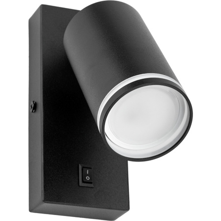 Nástěnné svítidlo GU10 RING s černým vypínačem