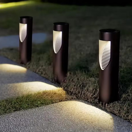 LED solární zahradní lampa s hroty stojící tyč 45 cm 4000K IP54 se senzorem soumraku