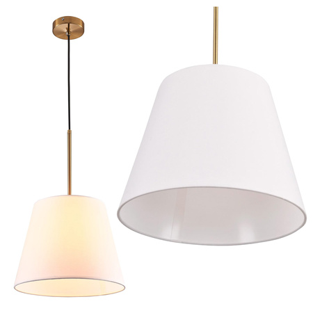 Stropní závěsné svítidlo E27 bílé zlato ELENA Sanico Goldlux