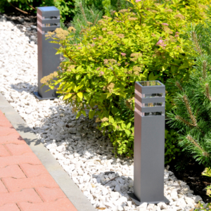 GOLDLUX (Polux) zahradní závěsné svítidlo LED E27 TEKSAS grafit 44cm