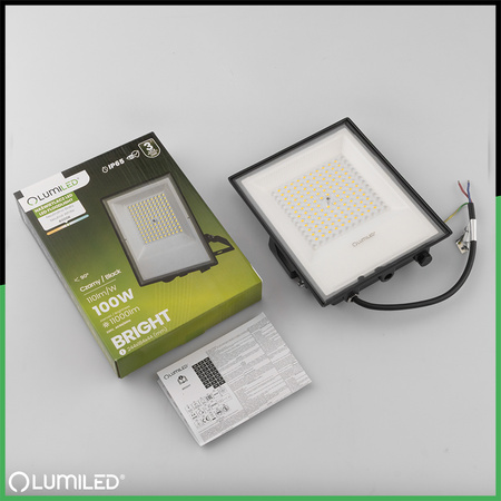 LED reflektory venkovní BRIGHT 100W 11000lm 4000K Vodotěsné IP65 LUMILED
