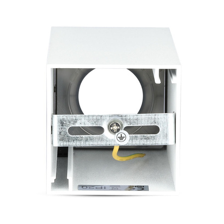 Bodové stropní svítidlo GU10 čtvercové bílá/zlatá VT-882 V-TAC