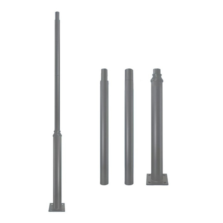 Osvětlovací stožár Skládací stožár pro pouliční osvětlení s revizním okénkem 3m fi60 Grey KOBI