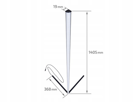 Rohová stojací stojací lampa Černá 20W RGB dálkový ovladač měnící barvu