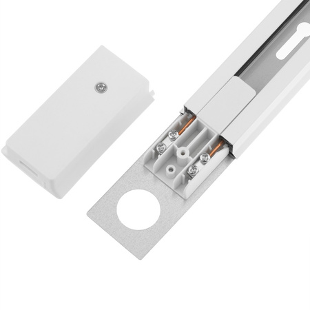 Osvětlovací lišta 1m + 2x reflektor lištový, GU10 Čtvercová Bílá LUMILED