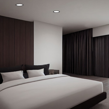 LED panel Zapuštěné svítidlo 12W 1350lm 4000K neutrální bílá Black Videx