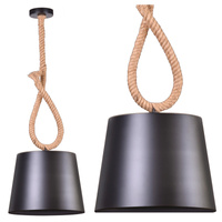 ROPE CASE SUSPENSION LAMP E27 Černá a béžová GOLDLUX (Polux)