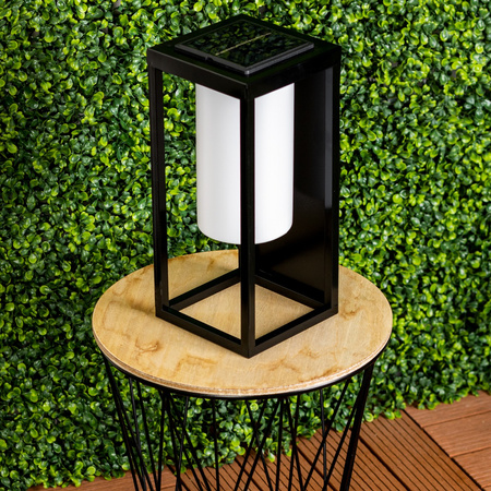 LED venkovní solární lampa zahradní stojící 3000K IP44 28.5cm soumrakový senzor