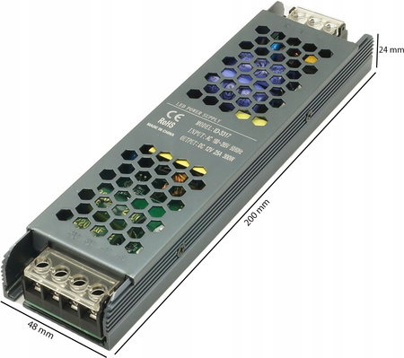 Modulární napájecí zdroj s konstantním napětím 300W 12V 25A DC SLIM