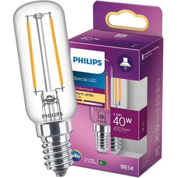 LED žárovka E14 T25 4.5W = 40W 470lm 2700K Teplá bílá vlákno PHILIPS