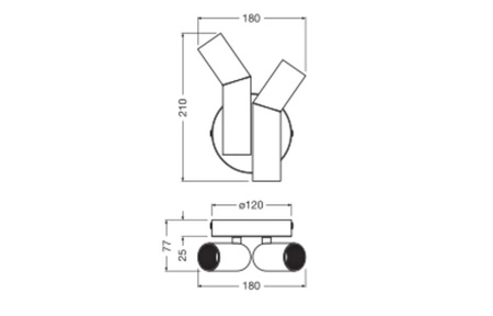 Dekorativní nástěnné svítidlo Nástěnné svítidlo E27 pro povrchovou montáž E27 vícebarevné Dekor Ledvance