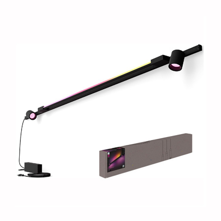 Perifo Lighting Rail Kit 2m + 2x reflektor + LED světlo 39,9W CCT RGB Philips HUE Bluetooth Black 
