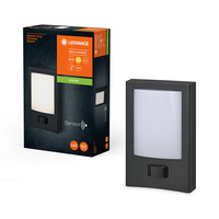 Venkovní nástěnné svítidlo LED 13W 900lm 3000K IP44 Grey s pohybovým a soumrakovým senzorem Endura Ledvance