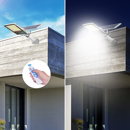 Výkonná 2000W 6500K LED solární pouliční lampa IP65 + dálkové ovládání