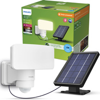 Solární reflektor LED 6W 1000lm 3000K IP44 se senzorem pohybu a soumraku Tylus Ultra Efficient White Philips