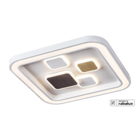 Plafond LED stropní svítidlo Dekorativní nástěnné svítidlo 40W 2400lm 3000-6000K CCT White Modern Hollis 6475 Rabalux
