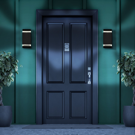 Nástěnné zahradní svítidlo Gilbert 2xGU10 Y218 Ip44 GOLDLUX (Polux) černé