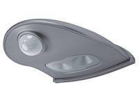 LED orientace Stříbrné nástěnné svítidlo na baterie 0,95W 4000K Neutrální 40lm IP54 DOORLED DOWN Senzor pohybu LEDVANCE