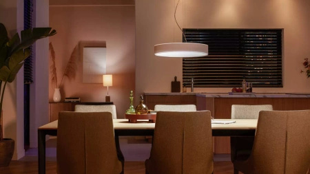 ENRAVE LED stropní závěsné světlo bílé 33,5W CCT PHILIPS HUE Bluetooth + stmívač