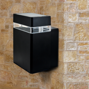 Zahradní nástěnné svítidlo Gilbert IP44 Y217 1xGU10 GOLDLUX (Polux) černá