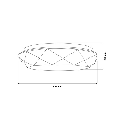 Plafond LED stropní svítidlo 72W 8000lm CCT 120° bílá IP44 Pilot stmívatelné Galaxy Sanico Goldlux