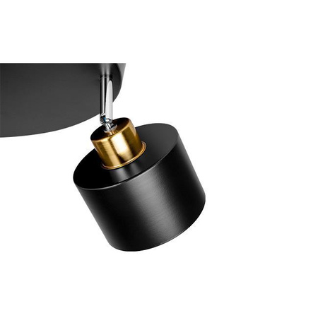 Spot Tuba Stropní svítidlo Reflektor Halogenové svítidlo 3x E27 Pohyblivé Černá měď Elza Masterled