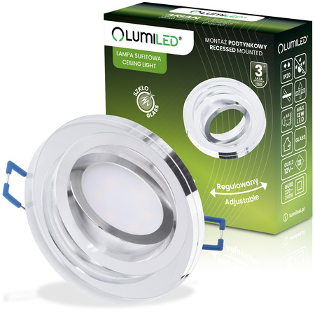 Skleněné Halogenová Podhledové svítidlo GU10, MR16 Nastavitelná Kulatá ARIAN LUMILED