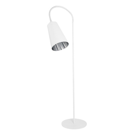 WIRE SILVER Flexibilní rameno stojací lampy bílé stříbrné moderní E27 5166 TK Lighting