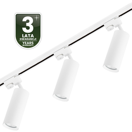 Osvětlovací lišta 1.5m + 3x reflektor lištový, GU10 Bílá RITI LUMILED