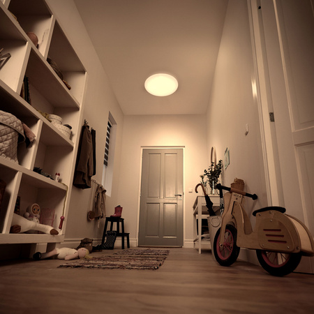 Stropní svítidlo LED Plafond 21W 2500lm 2700K se soumrakovým senzorem Bílá Acuna Philips