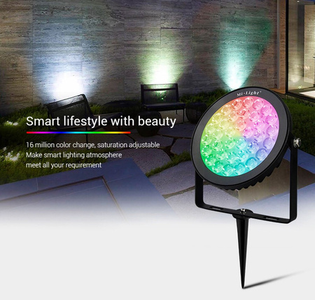 LED GARDEN lampa 15W Garden Light RGB+CCT Mi-Light - FUTC03