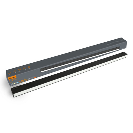 LED magnetické kolejnicové světlo 60cm 21W 1950lm 4000K neutrální CRI90 110° černá VIDEX