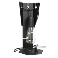 ARBY E27 Stolní lampa na noční stolek černá SOLLUX