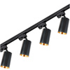 Sada sběrnicového osvětlení 1m + 4x SAGI GU10 Black Gold LUMILED Buslight