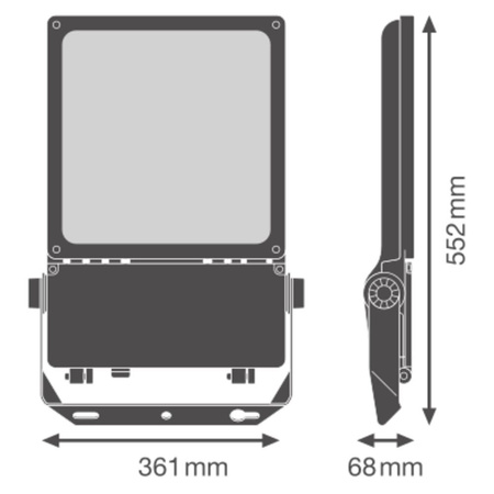 LED reflektory Venkovní reflektory Stmívatelné 180W 25700lm 3000K IP66 Bílé reflektory Ledvance